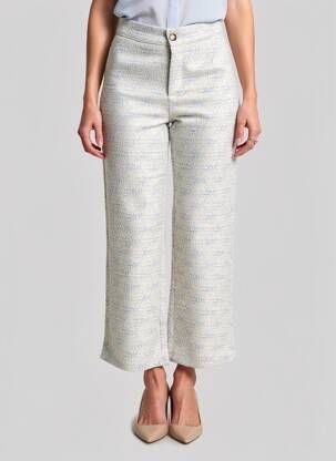 Pantalon 7/8 elasticitate mărime normală alb GARCIA femeie