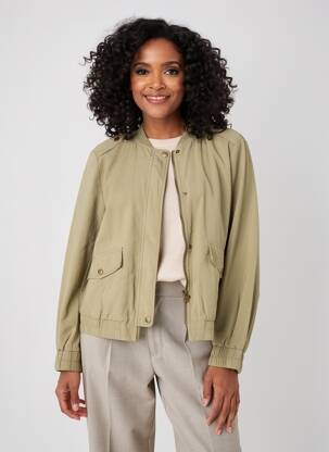Jachete casual guler rotund verde GARCIA femeie