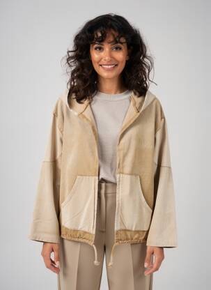 Jachete casual buzunare bej MADE IN ITALY femeie