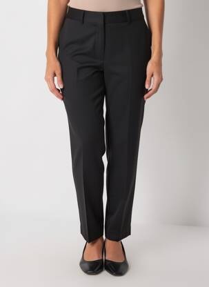 Pantalon slim țesătură poplin mărime normală negru KING LOUIE femeie
