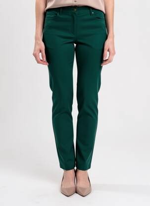 Pantalon slim elasticitate mărime normală verde KANOPE femeie