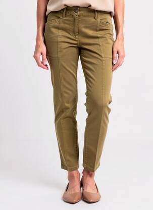 Pantalon slim talie elastică mărime normală verde WHITE STUFF femeie
