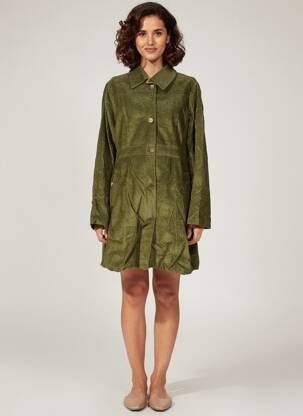 Rochie midi mâneci lungi mâneci lungi verde KALI YOG femeie
