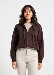 Jachete casual guler rotund violet MAJESTIC FILATURES femme
