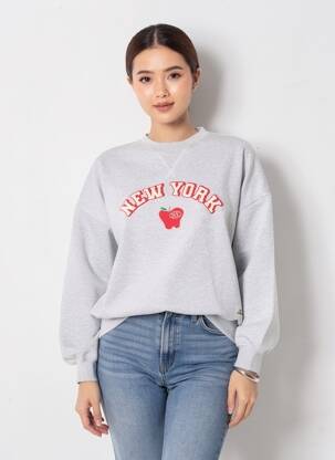Hanorac elasticitate mâneci lungi gri LOVE STORIES femeie