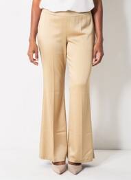 Pantalon evazat mărime normală mărime normală auriu DMN femme