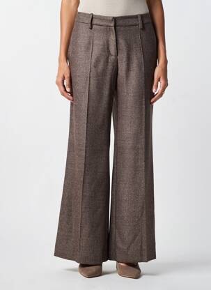 Pantalon evazat mărime normală mărime normală maro DMN femeie
