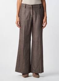 Pantalon evazat mărime normală mărime normală maro DMN femme