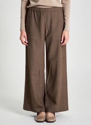 Pantalon drept elasticitate mărime normală maro DIEGA femeie