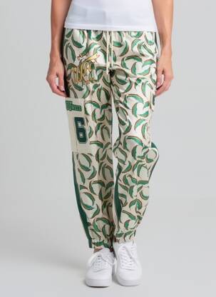 Pantalon drept țesătură poplin mărime normală verde ME369 femeie