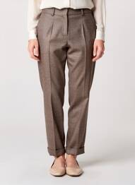 Pantalon chino mărime normală mărime normală maro DMN femme