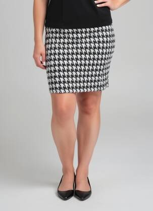 Fustă scurtă talie cu cleme negru DOLCEZZA femeie