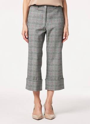 Pantalon 7/8 elasticitate mărime normală gri EAST DRIVE femeie