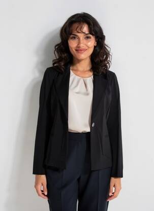 Sacou buzunare negru EAST DRIVE femeie