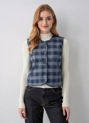 Jachete casual guler rotund albastru LA PETITE ETOILE femeie