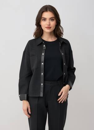 Jachete casual croială dreaptă negru VILA femeie