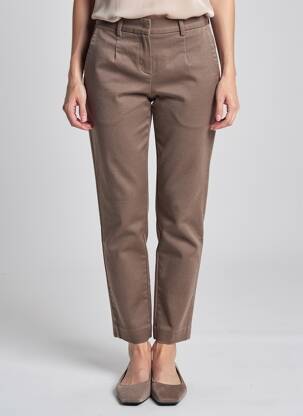 Pantalon chino buzunare talie înaltă maro OBJECT femeie