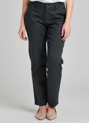 Pantalon chino închidere cu fermoar sub clapetă cu nasturi mărime normală gri DSTREZZED femeie
