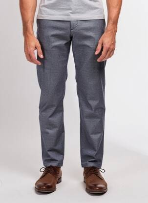 Pantalon chino țesătură melanj mărime normală albastru MATINIQUE bărbat
