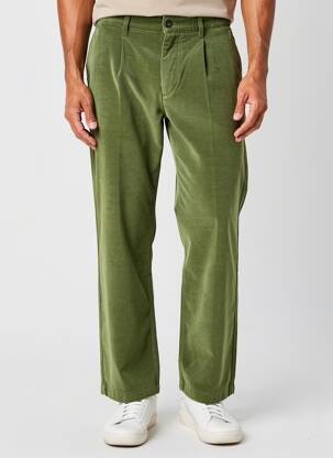 Pantalon drept țesătură catifea mărime normală verde BASK IN THE SUN bărbat