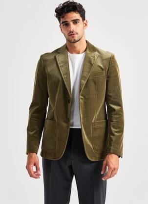 Sacou croială cambrată verde SELECTED bărbat