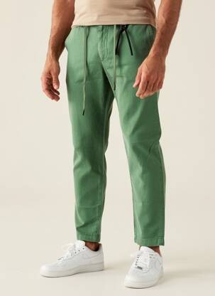 Pantalon slim țesătură poplin mărime normală verde STRELLSON bărbat