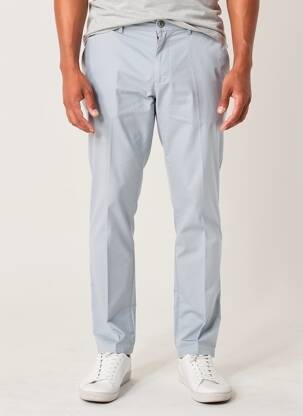 Pantalon chino țesătură poplin mărime normală albastru MASON'S bărbat