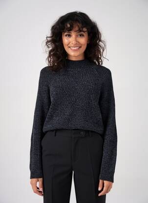 Pulover elasticitate mâneci lungi negru CECIL femeie