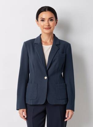 Jachete casual croială cambrată albastru BETTY BARCLAY femeie
