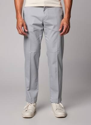 Pantalon chino țesătură melanj mărime normală gri MMX bărbat