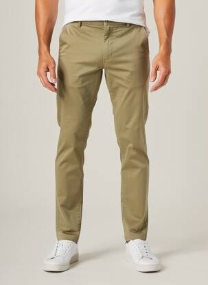 Pantalon chino bio mărime normală verde MEYER bărbat