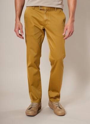 Pantalon chino elasticitate mărime normală galben MEYER bărbat