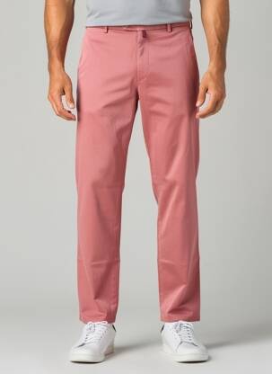 Pantalon chino elasticitate mărime normală roz MEYER bărbat