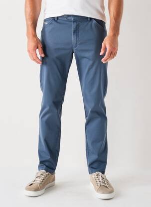 Pantalon chino elasticitate mărime normală albastru MEYER bărbat