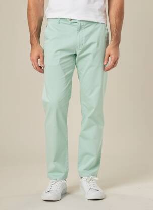 Pantalon chino elasticitate mărime normală verde MEYER bărbat