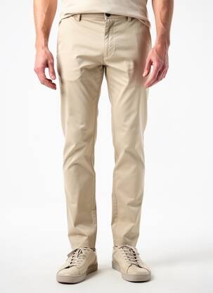 Pantalon chino bio mărime normală bej MEYER bărbat