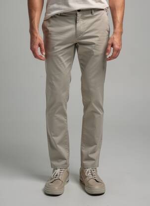 Pantalon chino țesătură poplin mărime normală gri MMX bărbat