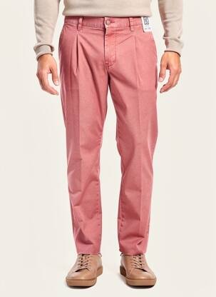 Pantalon chino elasticitate mărime normală roșu M5 BY MEYER bărbat