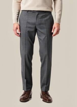 Pantalon slim țesătură melanj mărime normală gri MMX bărbat
