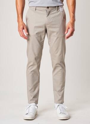Pantalon chino țesătură poplin mărime normală bej M5 BY MEYER bărbat