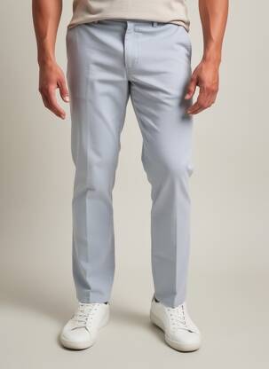 Pantalon chino bio mărime normală gri MMX bărbat