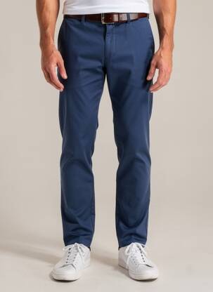 Pantalon chino elasticitate mărime normală albastru MMX bărbat