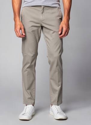 Pantalon chino țesătură melanj mărime normală maro MMX bărbat
