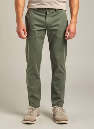 Pantalon chino bio mărime normală verde MMX bărbat