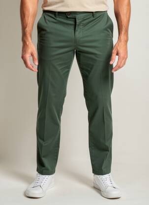 Pantalon chino elasticitate mărime normală verde MMX bărbat