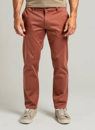 Pantalon chino elasticitate mărime normală portocalie MMX bărbat