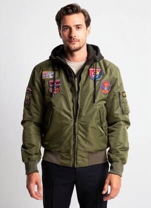 Geacă mâneci lungi verde DAYTONA bărbat