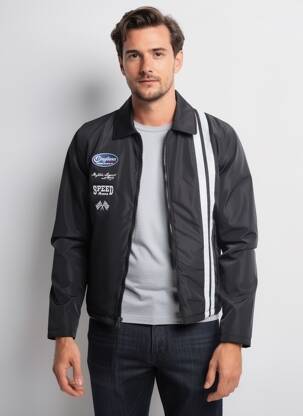 Geacă buzunare negru DAYTONA bărbat