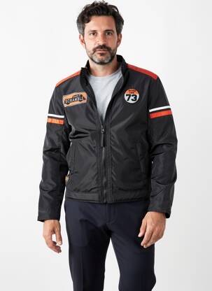 Geacă col ofițer negru DAYTONA bărbat