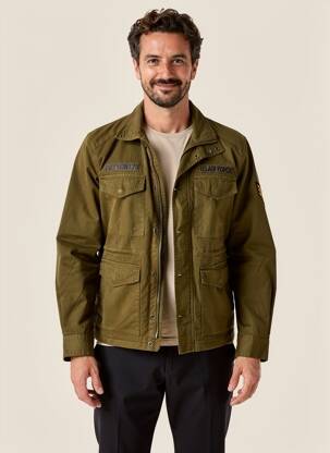 Jachete casual croială dreaptă verde DAYTONA bărbat
